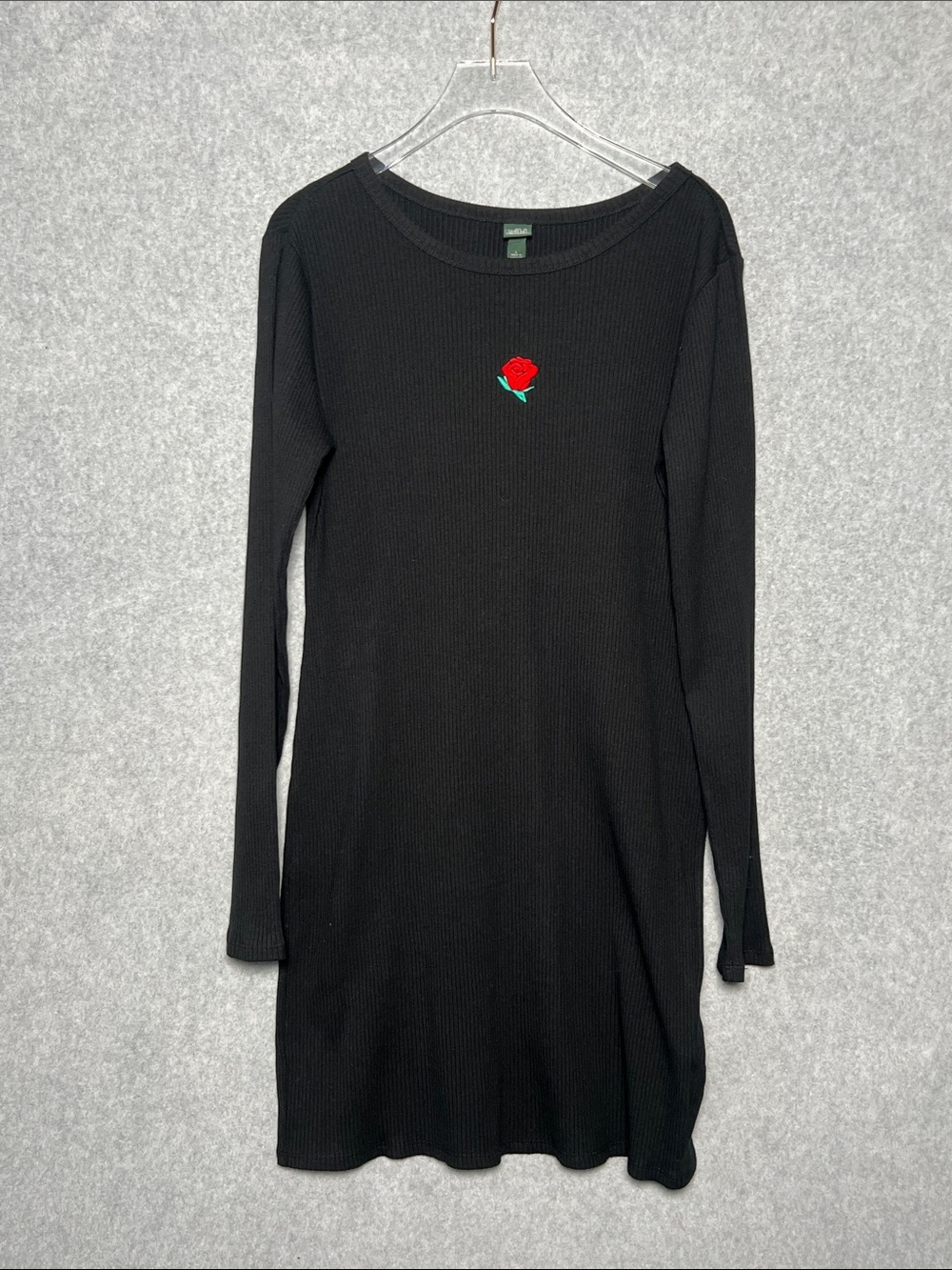 Wild Fable Long Sleeve Black Bodycon Dress NWT L
